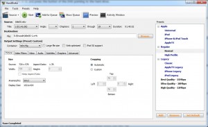 HandBrake - Screen 2