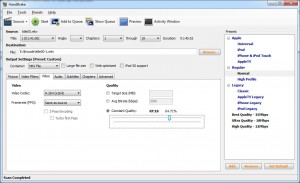 HandBrake - Screen 3
